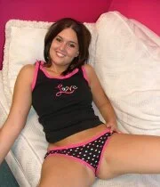 Naughty babe with big tits did not mind me photographing her