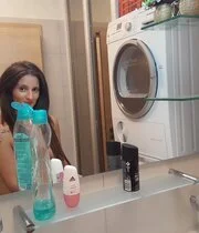 Wife was getting ready and I got some sexy pics