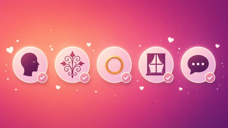 Checklist icons for faces, tattoos, jewelry, rooms and voices to keep a homemade video anonymous