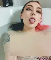 Busty chick getting wild in bathroom