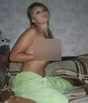 Brunette hottie naked in front of camera