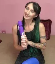 She ripped her pantyhose for the toy and my boner