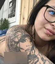 Sexy tattooed girl showing her blowjobs skills in POV