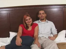 Latino couple engages in some passionate doggy style sex before bed