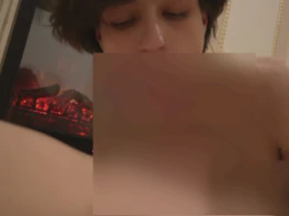 Short haired 20yo cutie blowing a dick