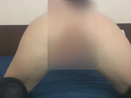 Stunning teacher keeps her stockings on while filling herself up