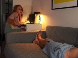 Watch Her Surprise Me with a Hot Dick Sucking During Work Break! 😏💦