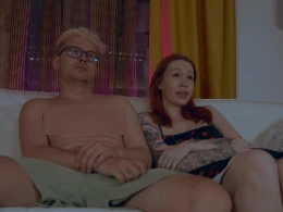 Started Watching a Film but Sharing the Couch Ended With Step Mom Moaning Loud in My Arms 🥒🤭