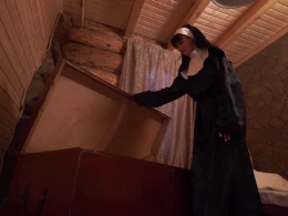 Horny Nun Secretly Hides a Man in Her Room and Fucks Him Every Day