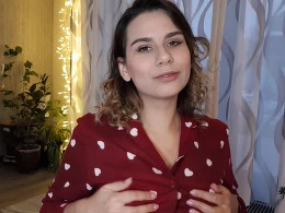 Lusty teen shows me her goods before gobbling my cock