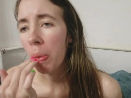 My ex sent me this video of her masturbating hard