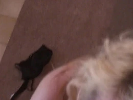 I surprised my husband by giving him the camera and blowing him