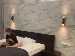Big black cock penetrates a pretty wet love hole