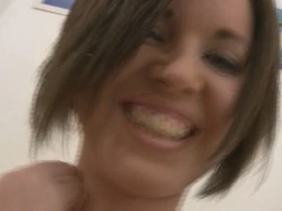 Busty brunette demanded that she swallow my entire pulsating dong