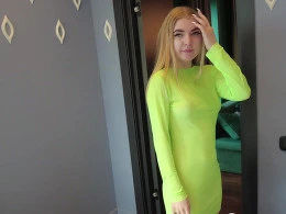 Blonde slut gets fucked by older man