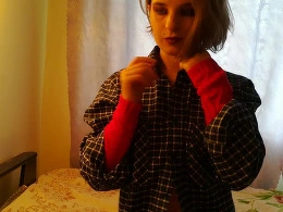 Lonely teacher shows her tits and uses a big toy