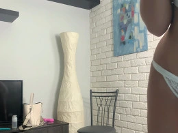 Horny blonde masturbates