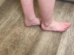 Young blonde teases