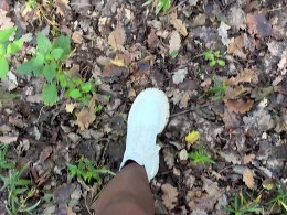 We went for a risky hot fuck in the park