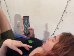 Eliza giving awesome deepthroat blowjob