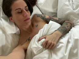 Horny MILF morning pussy fingering