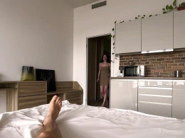 She cheated on her hubby by renting an apartment for us