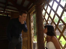 My friend's mom could not resist riding my dick in the barn