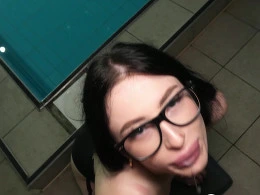 I got a nice blowjob from my gf after my swimming practice