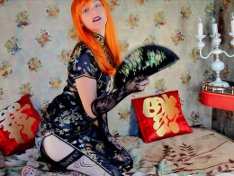 Redhead slut wants to get her throat and pussy fucked