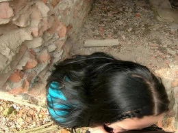 Brunette stranger gave me the best blowjob outdoors