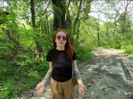Amateur redhead chick enjoying some hair pulling and fucking