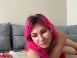 Vicky masturbating on the couch