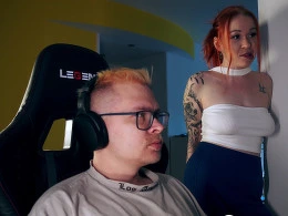 She Crawls Under the Gaming Table to Deep-Throat My Hard Dick 💦💥