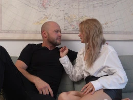 Rich Girls Home Survey Turns Into Hard Fuck on Daddys Couch