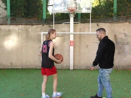 Interrupted Her Solo Basketball Practice And Offered My Thick Dick
