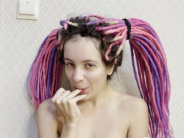 Step Sister Couldn’t Resist My Big Dick Stretching Her Hairy Pussy