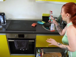 Angry Over Kitchen Mess? I Let Him Fuck Me to Make It Better
